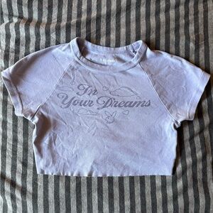 Playboy' Lavender 'In Your Dreams' Short Sleeve Top